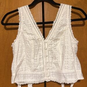 Abercrombie open back tie top, adjustable